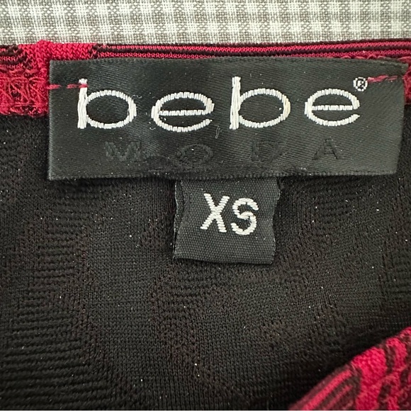 4 red and black Bebe and Rampage tops!! Very cute! Sizes XS, P, S - Picture 12 of 16